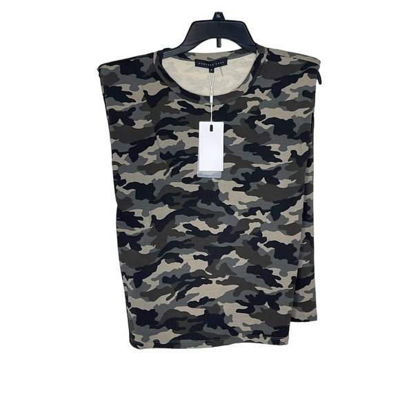 Endless Rose Camo Muscle Tank Top Sleeveless Crewneck Cotton Women Small‎ NWT - Picture 1 of 6